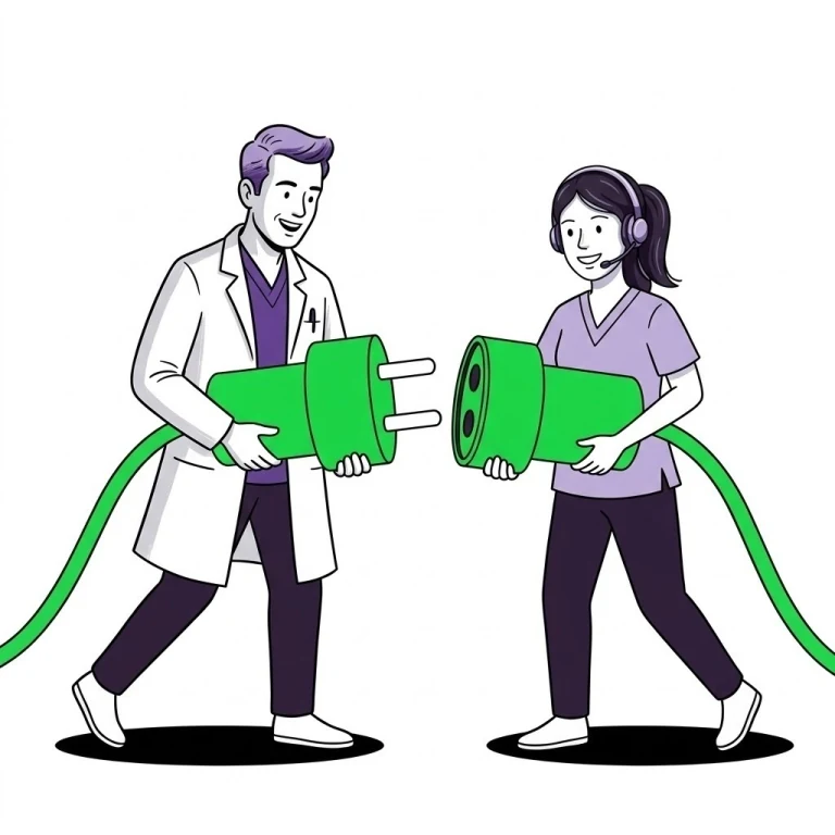 Instant calendar connection illustration