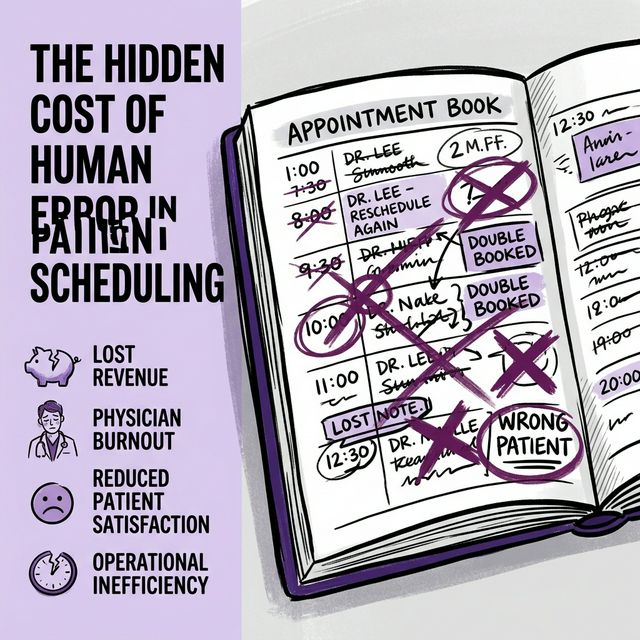 The Hidden Cost of Human Error in Patient Scheduling